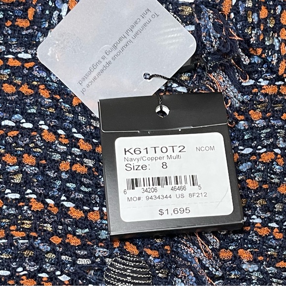 St John Fringed Tweed Knit Jacket w/Scarf NWT - Picture 3 of 15